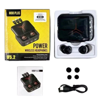 🎧 MPlus Power Bank 2 en 1 – Carga + Auriculares en un Solo Dispositivo