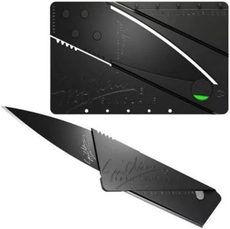 🗡️ Cuchillo Tarjeta – Tu Herramienta de Supervivencia en el Bolsillo